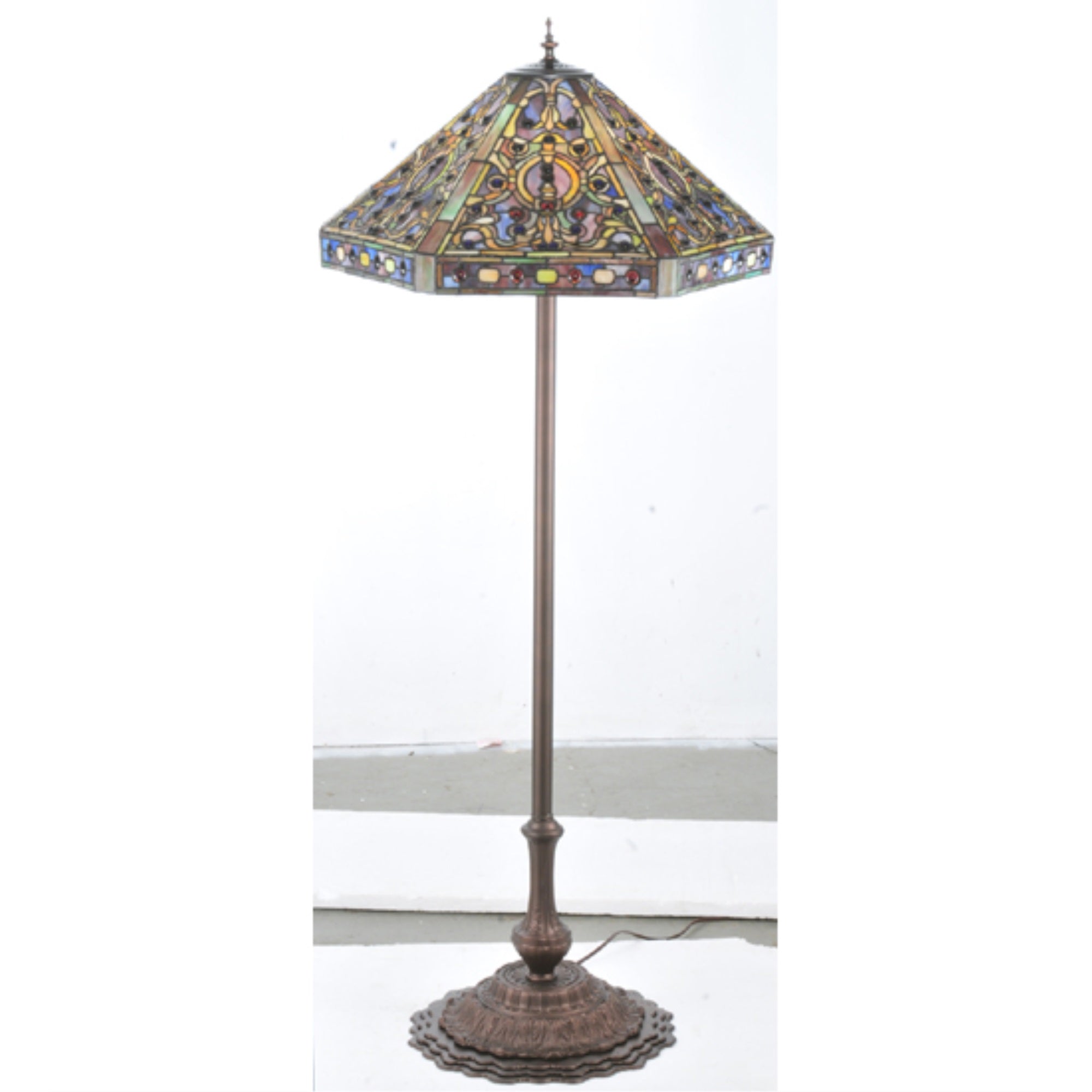 58 High Tiffany Elizabethan Floor Lamp