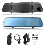 1080P Car DVR 4.3inches Dash Cam with 140° Angle Loop Recording