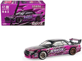 Pandem R32 Echo Gao 1087X Black and Purple 1/64 Diecast Model Car by XCarToys