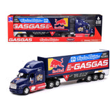 Peterbilt 387 Truck Dark Blue Red Bull Troy Lee Designs GASGAS 1/32 Diecast Model by New Ray