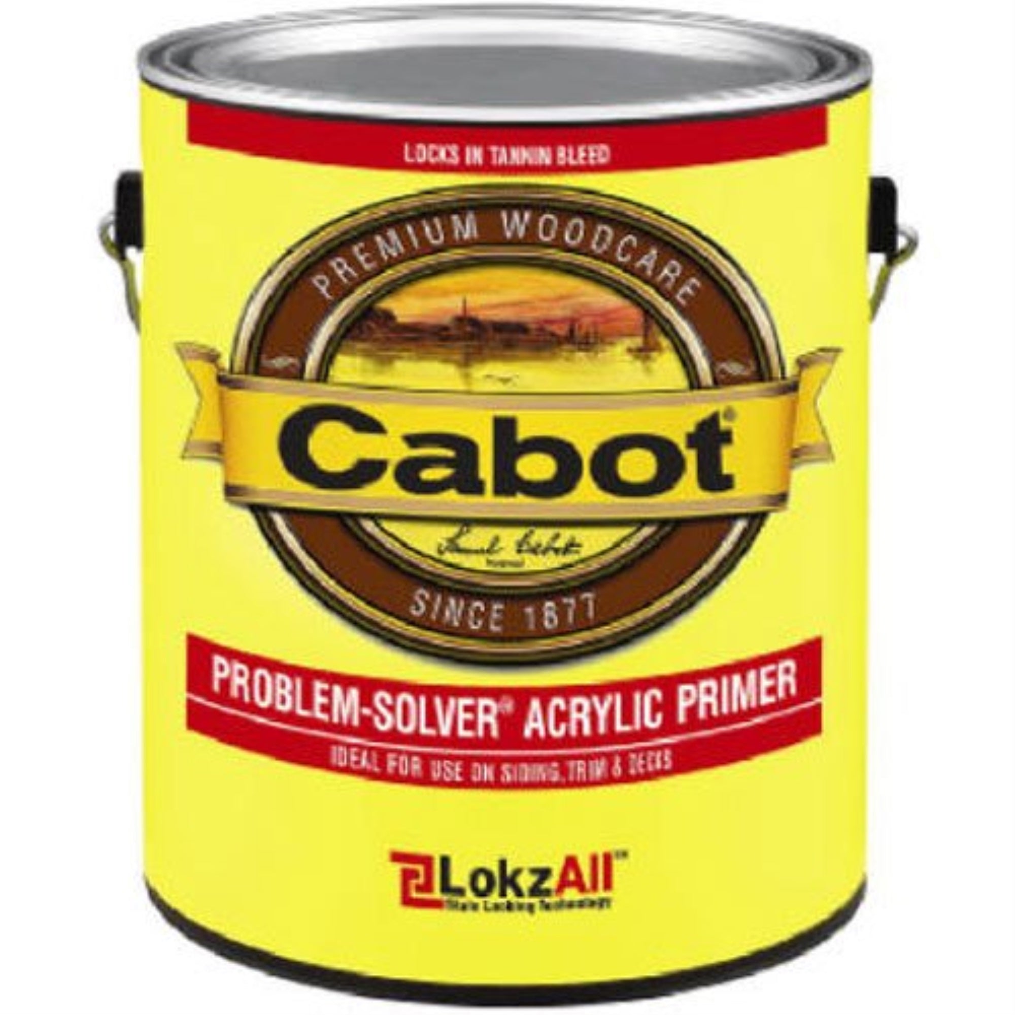 1111715 Primr Acryl Probsol Whgl Cabot Acrylic Primer White Acrylic Primer 1 Gal (Pack Of 4)