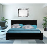Oxford Platform Bed, Black, Full