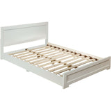 Oxford Platform Bed, White, King