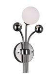 1 Light Wall Light With Polished Nickel Finish