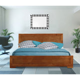 Oxford Platform Bed, Oak, Full