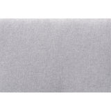 Baxton Studio Dexter Modern And Contemporary Light Grey Fabric Upholstered And Walnut Brown Finished Wood Twin Size Headboard