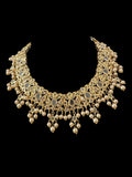DNS197 Smitha necklace set in pearls (READY TO SHIP)