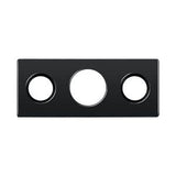 Deltana SP7FBR19 Matte Black Strike Plate For 7 inch Flush Bolt