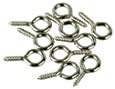 Z L Enterprises Curtain Spring Stainless Steel Eye Hooks (50 Pieces)