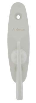 Andersen  Tribeca Style - Gliding Door Thumb Latch in White Color