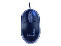 URBAN FACTORY BDM02UF Cristal Mouse Optical USB 2.0, 800dpi, Internal Light - Black