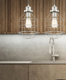 7.5"W Daudin 1-Light Pendant Polished Nickel