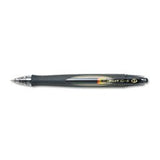 Pilot G6 Retractable Gel Ink Rollerball Pens, 0.7 mm, Fine Point, Black Barrel, Black Ink, Pack Of 12