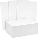 Reskid White Cardstock Thick Paper - Blank Heavy Weight 125 lb Cover Card Stock - 50 Pack (4x6)