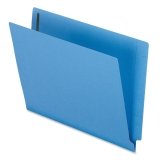 Esselte End Tab Folder Letter 8.50 X 11 0.75 Expansion 2 X Fastener 50 / Box 11 Pt. Blue Sfi Compliance