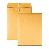Clasp Envelopes, HeavyDuty, 9x12, 100/BX, KFT, Sold as 1 Box