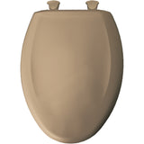 Bemis Residential Elongated Plastic Toilet Seat, Sand