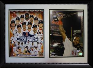 12X18 Double Frame - David Ortiz Mvp 2013 World Series Champions