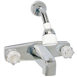 Phoenix Faucets by Valterra PF214349 Two-Handle 8 Tub/Shower Diverter Faucet with Shower Head Kit - Plastic, Chrome