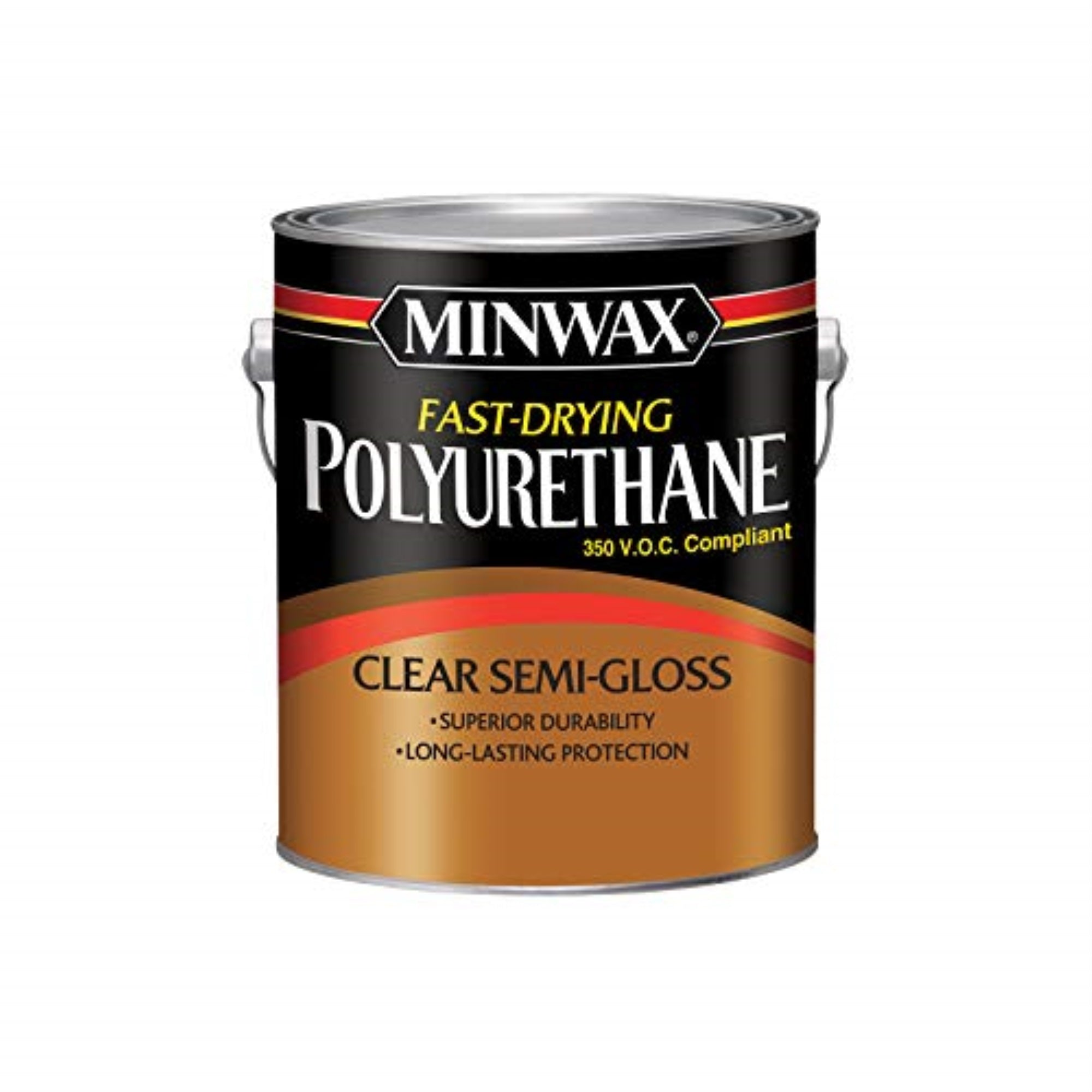 1229574 Poly Fast Dry S-G Gl Minwax Fast-Drying Polyurethane Semi-Gloss Clear Oil-Based Fast-Drying Polyurethane 1 Gal (Pack Of