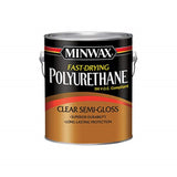 1229574 Poly Fast Dry S-G Gl Minwax Fast-Drying Polyurethane Semi-Gloss Clear Oil-Based Fast-Drying Polyurethane 1 Gal (Pack Of