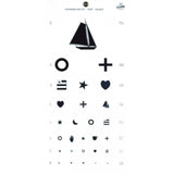 EYE TEST CHART KINDRGRTN 20 GRAFCO  22x11