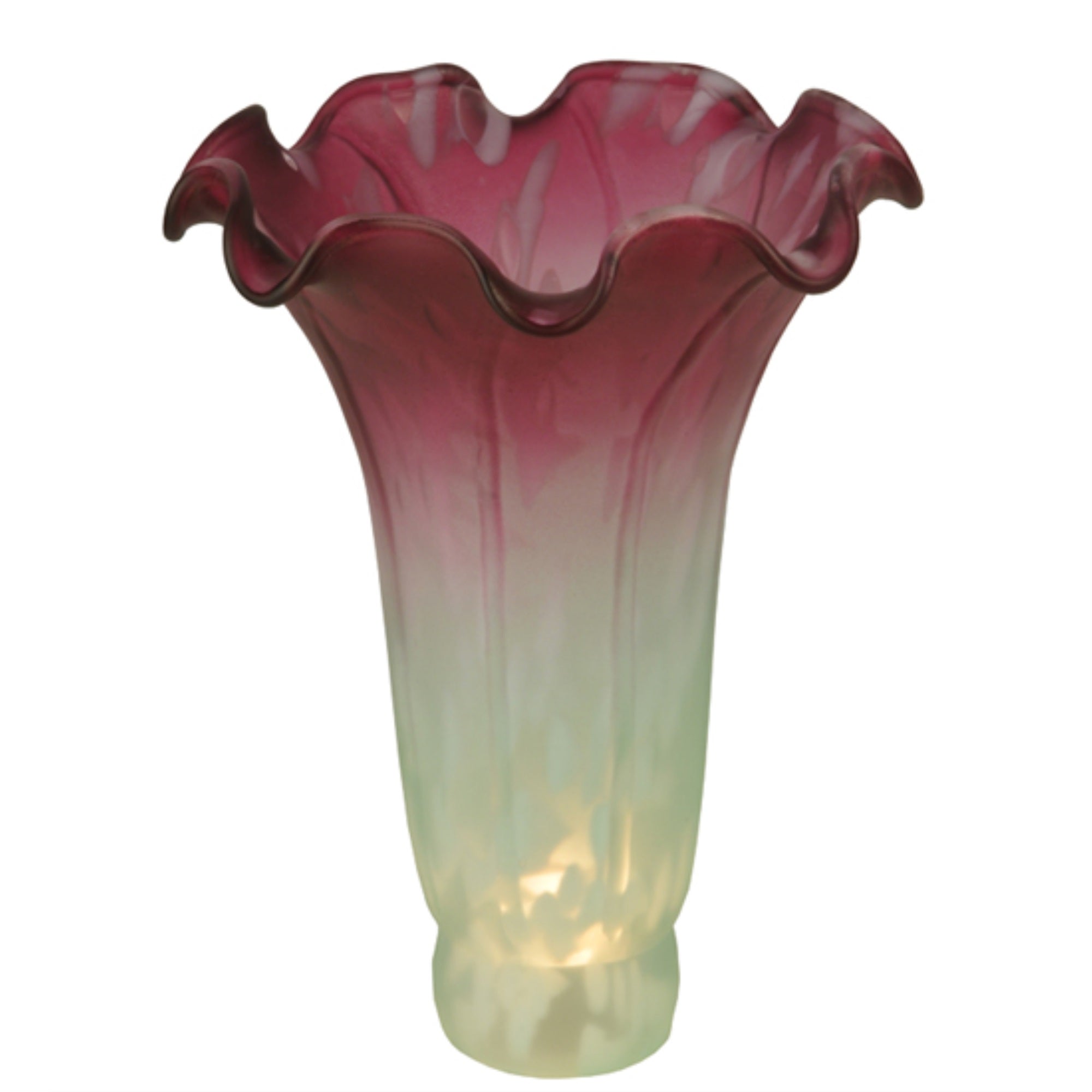 4W X 6H Seafoam/Cranberry Pond Lily Shade