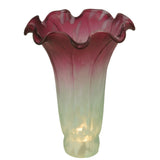 4W X 6H Seafoam/Cranberry Pond Lily Shade