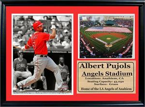 12X18 Photo Stat Frame - Albert Pujols Los Angeles Angels