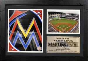 12X18 Photo Stat Frame - Miami Marlins