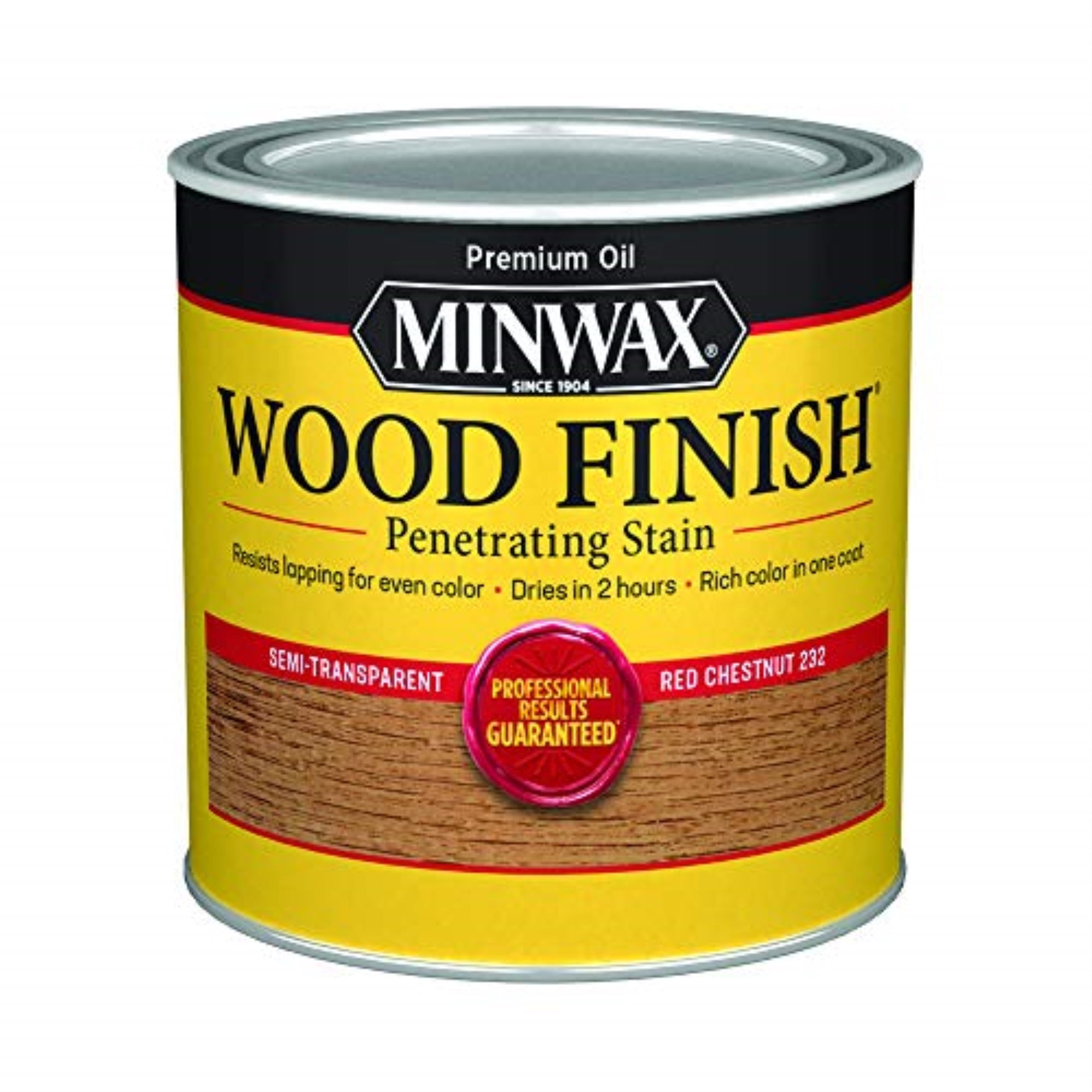 1269893 Minwax Stain Rdchnut.5Pt Minwax Wood Finish Semi-Transparent Red Chestnut Oil-Based Penetrating Wood Stain 0.5 Pt (Pack