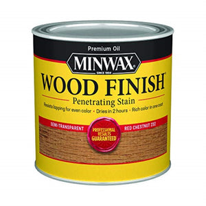 1269893 Minwax Stain Rdchnut.5Pt Minwax Wood Finish Semi-Transparent Red Chestnut Oil-Based Penetrating Wood Stain 0.5 Pt (Pack