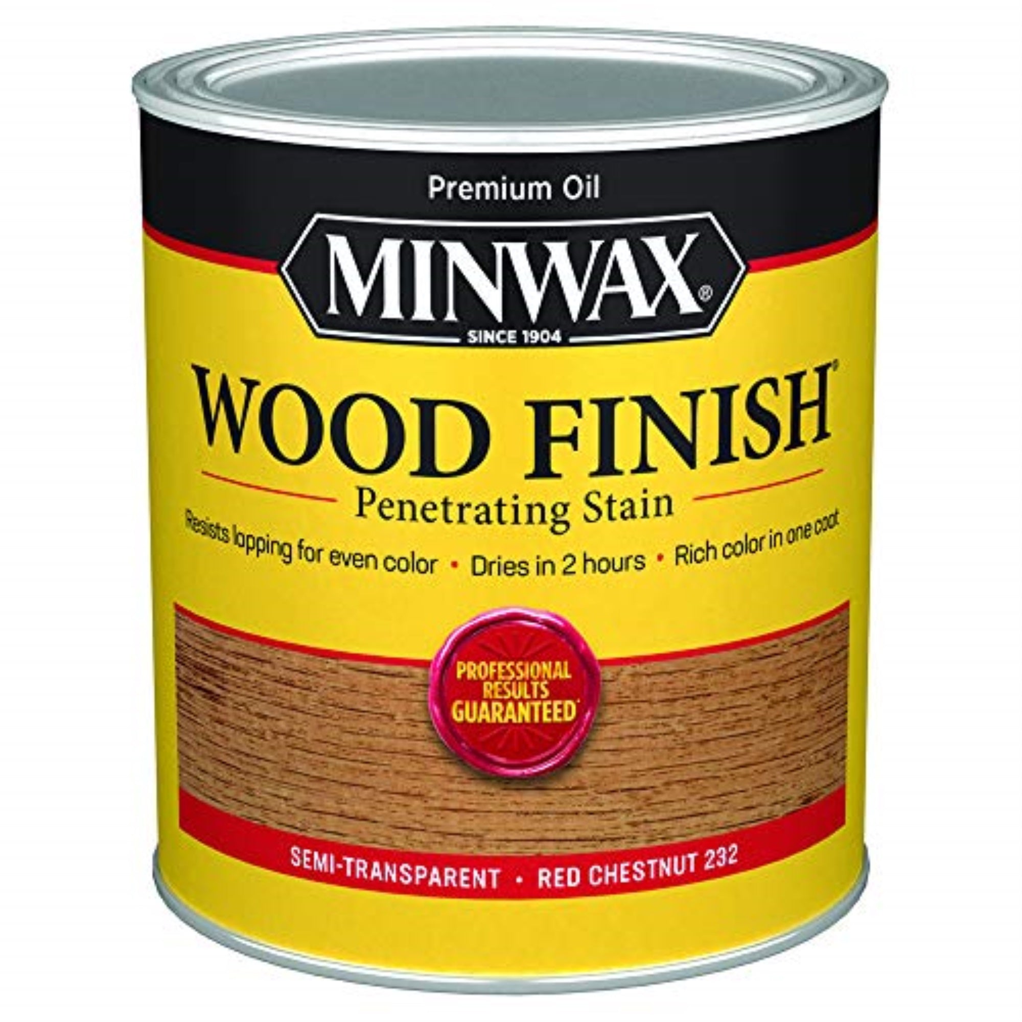 1269935 Minwax Stain Rdchstnutqt Minwax Wood Finish Semi-Transparent Red Chestnut Oil-Based Penetrating Wood Stain 1 Qt (Pack Of