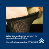 Men's Cotton Diabetic Crew Socks (6 Pair)