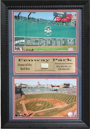 12X18 Game Used Frame - Fenway Park