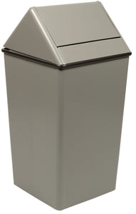 1311Htsl-Vv Ergode Swingtop - Small Square Hamper With Swing Top, Rubber Gasket, Powder Coat Finish, 4 Feet, Optional Liner - Id