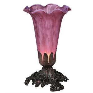 7 High Lavender Pond Lily Accent Lamp