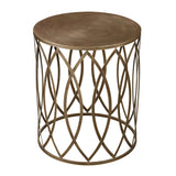 Sutton Accent Table In Gold Leaf