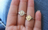 Miraculous Medal Signet Ring in 14k Gold
