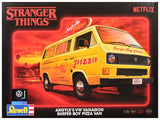 Level 3 Model Kit Argyle?? Volkswagen Vanagon Surfer Boy Pizza Van Stranger Things (2016Current) TV Series 1/25 Scale Model