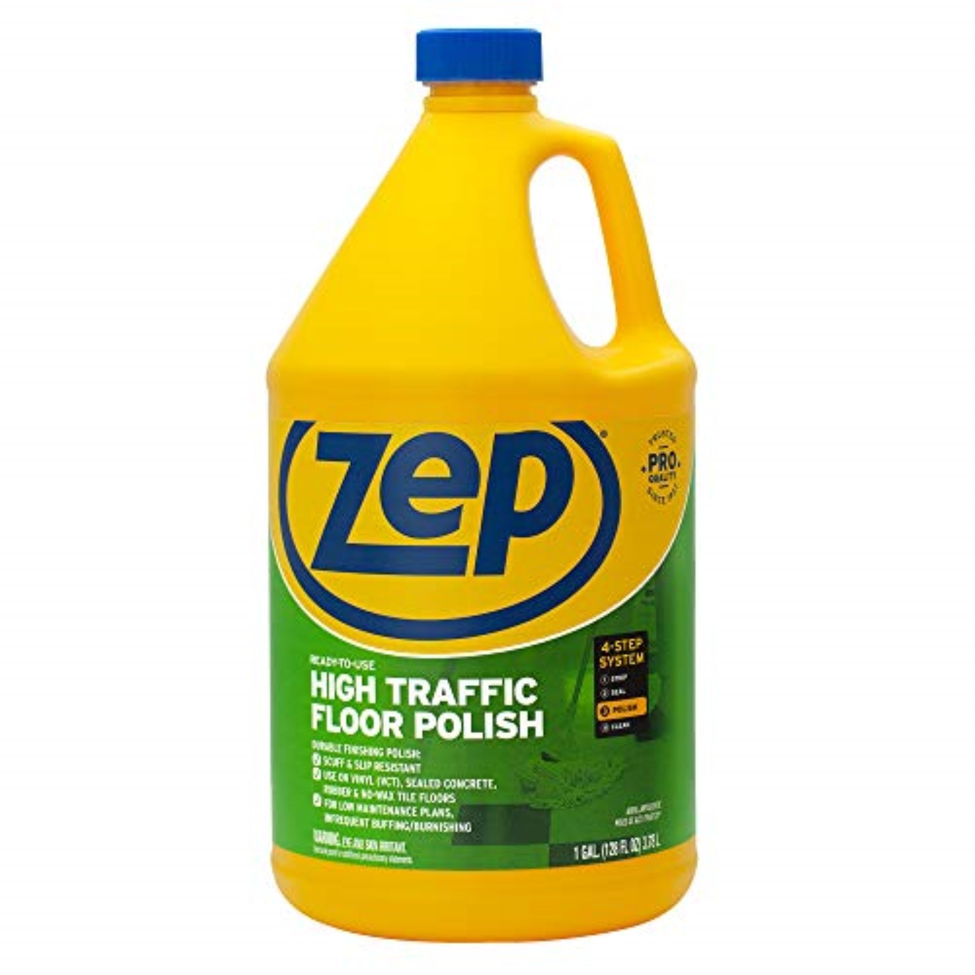 1461789 Floor Fin Hi-Traf128Oz Zep Professional Strength High Gloss High Traffic Floor Finish Liquid 128 Oz (Pack Of 4)