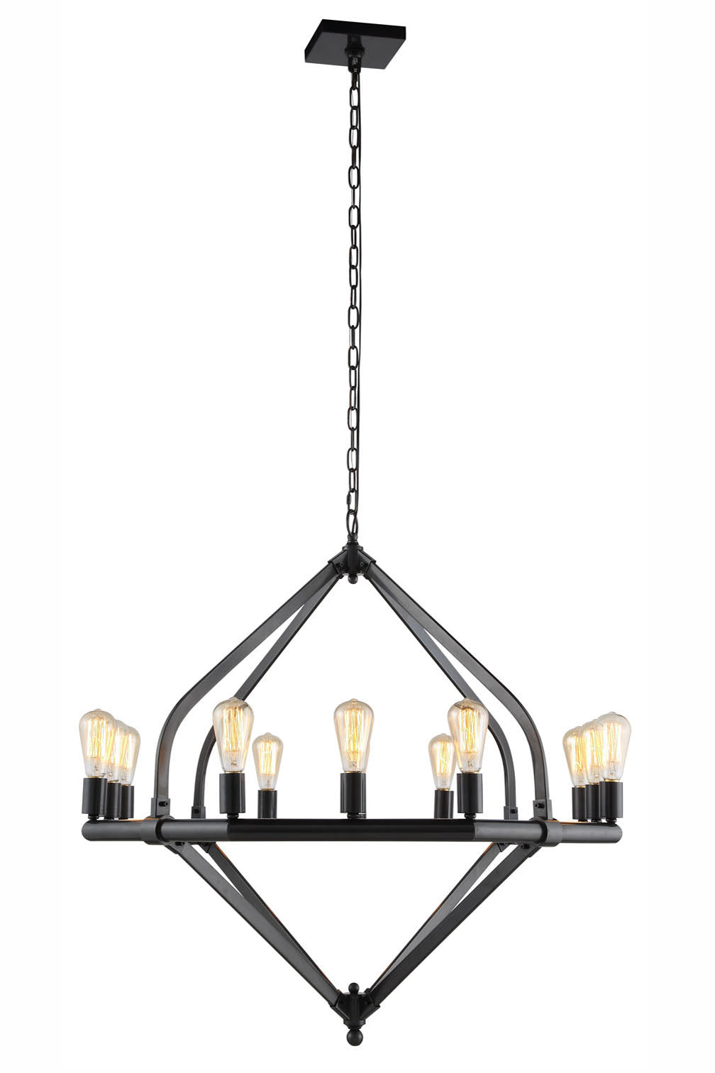 1472 Illumina Collection Pendant Lamp D:39'' H:36'' Lt:12 Bronze Finish