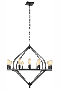 1472 Illumina Collection Pendant Lamp D:39'' H:36'' Lt:12 Bronze Finish