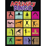 Learning Zonexpress Physical Activity Bingo Game, 8-1/2 X 11 Inches, Set Of 30