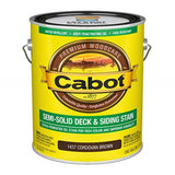 1492818 Stain S/T Crd Brn Voc Gl Cabot Semi-Transparent Cordovan Brown Penetrating Oil Deck And Siding Stain 1 Gal (Pack Of 4)