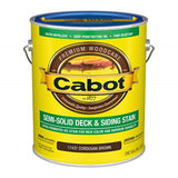 1492883 Stain S/S Crd Brn Voc Gl Cabot Semi-Solid Tintable Cordovan Brown Refined Natural Linseed Oil Deck And Siding Stain 1 Ga