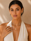 Large Marquise Hoops
