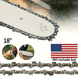 2 PCS-Hipa 18" Chain.325.050 72 DL Full Chisel For Husqvarna Jonsered Echo Dolmar Chainsaw