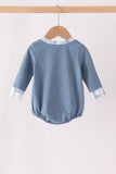 Blue plaid pocket bubble
