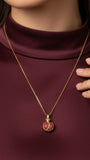 Pomegranate Necklace with Red Gemstones #1